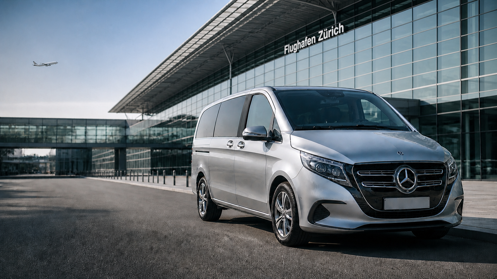 ZurichPickup Mercedes V-Class at Zurich Airport